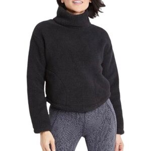 All in Motion Black Mock Sweater Pullover XS NWT